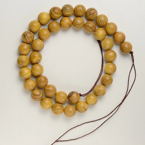 Natuurlijke Gouden Kamferhout Kralen Rond Mat Ongepolijst Houten Kralenstreng Voor DIY Sieraden Maken Armband Ketting Accessoires