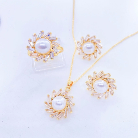 Zirkoon Zonnebloem Koper Verguld DIY Lege Montage Voor Hanger Oorbellen Ring Luxe Sieraden Maken Accessoires Voor Vrouwen