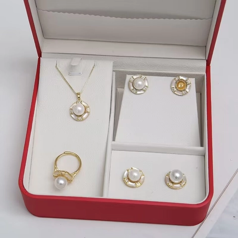 Accessori per Gioielli Fai da Te Base Vuota Conchiglia Rame Pendente Anello Perno Orecchini Argento Sterling 925 Per Künstliche Perle