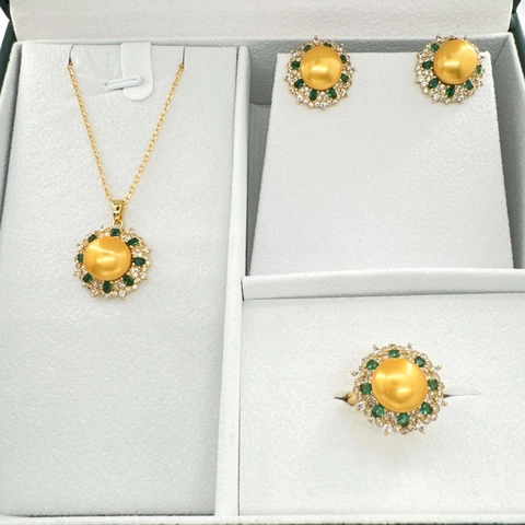 Accessori per Creazione Gioielli Fai da Te Rame Placcato Oro Girasole Fiore Pendente Anello Orecchini Basi Con Perno in Argento Sterling 925 Zirconia per Künstliche Perle