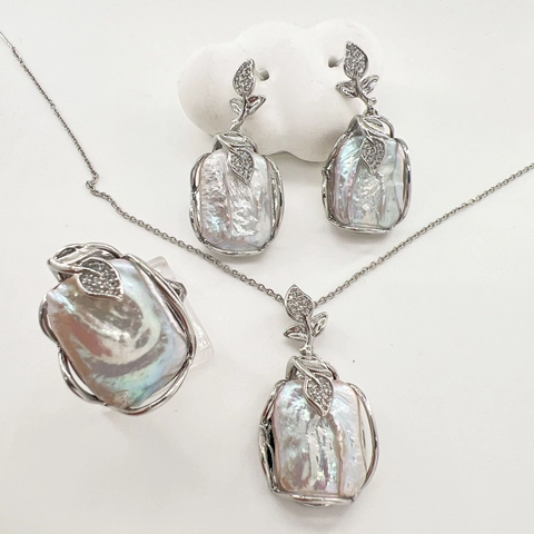 Parti per la Creazione di Gioielli in Rame Placcato Oro 18K Foglia DIY per Perle Barocche Ciondoli Orecchini Anello Base Grezza Accessori per Gioielli