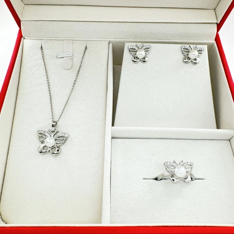 Supporti per Gioielli in Rame Galvanizzato a Farfalla per Intarsio di Perle DIY Con Perno in Argento Sterling 925 Pendente Anello con Strass Castoni Vuoti