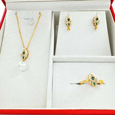 Cobre Chapado en Oro 18K Strass DIY Bases para Perlas Poste de Pendiente de Plata de Ley 925 Colgante Anillo Hallazgos Mujer