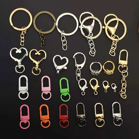 Lega Chiusura a Moschettone Cuore Tondo Anello Chiusura Gioielli DIY Componenti Portachiavi Ciondolo Materiale Accessori Borsa