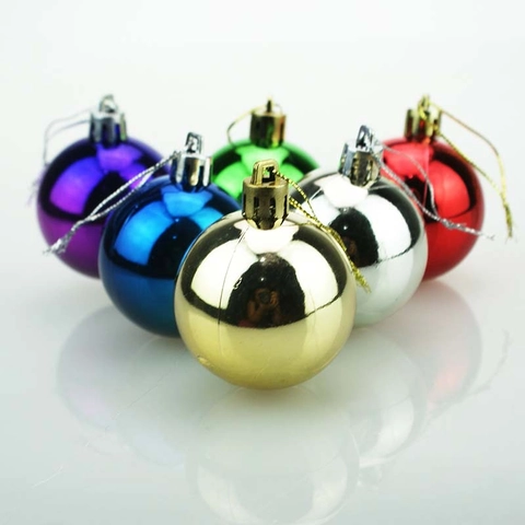 Bruchsichere Weihnachtskugeln Ornamente Galvanisierte Spiegeloberfläche Kunststoff Kugeln Für Weihnachtsbaum Dekorationen Festliche Party Dekor