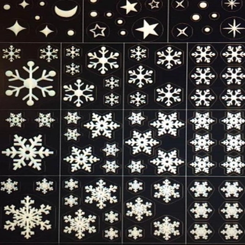 Kerst Sneeuwvlok Statische Vensterstickers PVC Feestelijke Rendier Kerstman Glas Decoratie Voor Etalage Huis Ornament