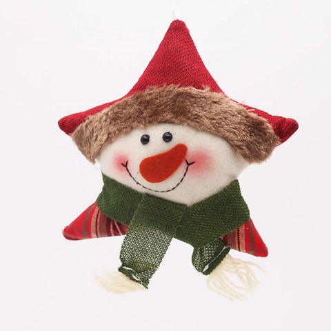 Handgefertigte PVC Weihnachtsstern Anhänger Weihnachtsmann Schneemann Hirsch Festlicher Baumschmuck Für Zuhause Feiertag Party Deko