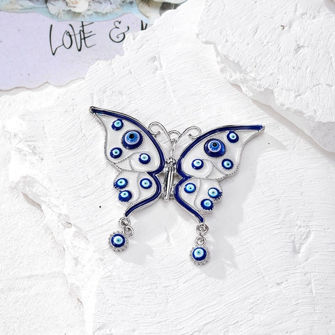 Ciondoli in Lega Malocchio Vintage per Creazione Gioielli DIY Punk Farfalla Croce Mano di Fatima Charms per Collana Orecchini