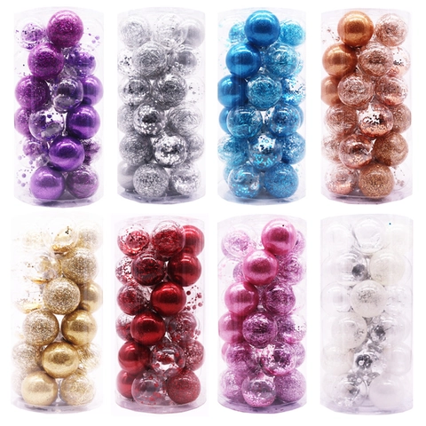 Luxus Transparente Glitzer Pailletten Weihnachtskugeln Unzerbrechliche Baumschmuck Anhänger Für Feiertage Weihnachtsbaum Party Deko