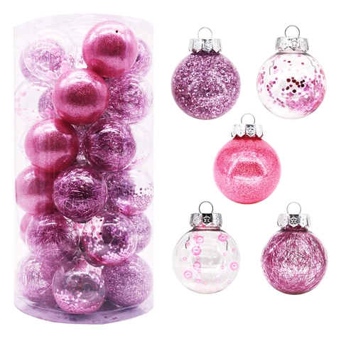 Luxus Transparente Glitzer Pailletten Weihnachtskugeln Unzerbrechliche Baumschmuck Anhänger Für Feiertage Weihnachtsbaum Party Deko