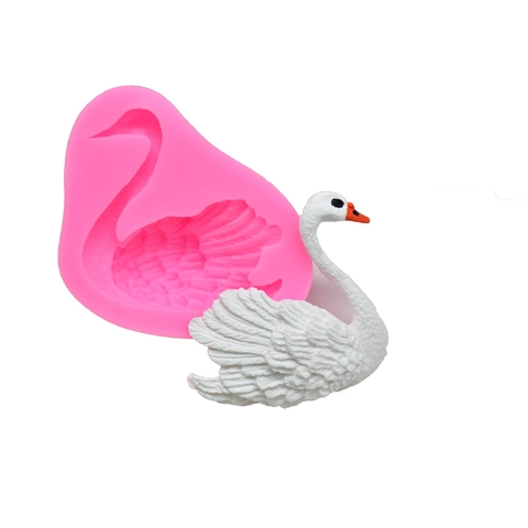 DIY 3D Schwan Silikonform Für Fondant Kuchen Schokolade Basteln Seife Harz Gips Ton Elegante Tierform Backwerkzeug