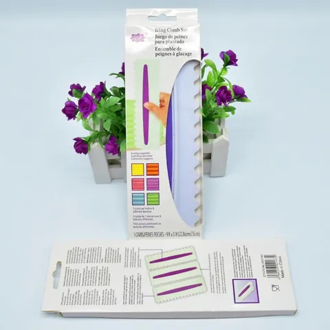 DIY Baking Cream Scrapers Plastic Dough Scrapers Fondant Cake Decorating Smoother Tools For Kitchen Baking Decorative Combs
