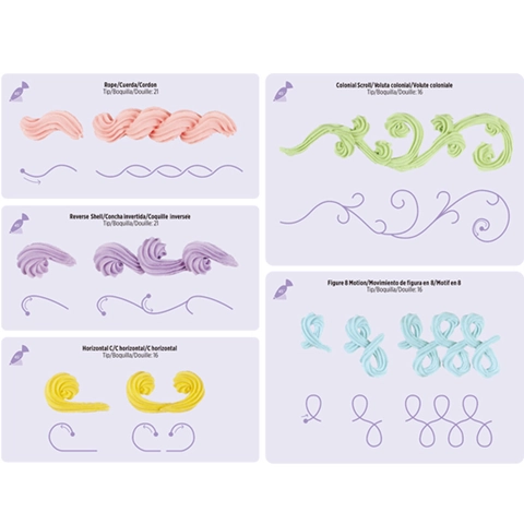 Professional Cake Decorating Practice Board Set With Reusable Piping Training Sheets Double Sided Patterns Baking Tools For Beginners Training
