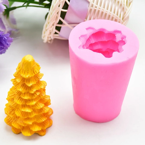 3D Christmas Tree Pine Cone Silicone Mold DIY Fondant Cake Chocolate Mousse Baking Candle Soap Crafting Tool