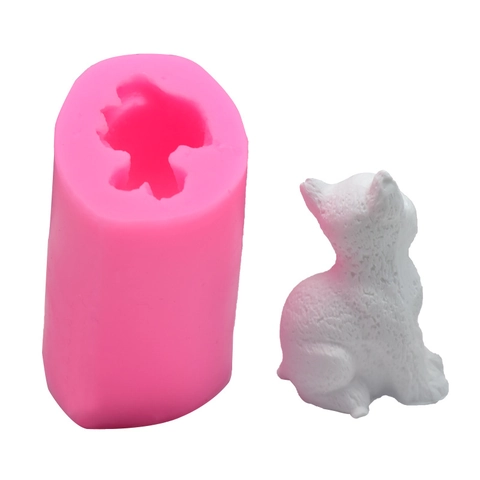 Stampo in Silicone per Gatti 3D per Torta Fondente Cioccolato Resina Gesso DIY Artigianato Rosa Gattino Forma Animale Strumento di Decorazione