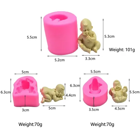 DIY Realistische Schlafende Baby Silikonform Für Kuchen Fondant Schokolade Gips Ornament Handgemachte Seife Aromatherapie Werkzeug