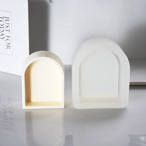 3D Arch Door Window Kick Bear Silicone Mold DIY Handmade Aromatherapy Candle Plaster Ornament Baking Cake Decoration Mold