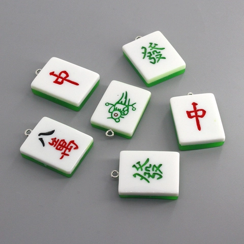 Creatieve Mahjong Hars Hangers DIY Chinese Stijl Sieraden Accessoires Voor Oorbel Sleutelhanger Maken Handgemaakte Decoratieve Bedels