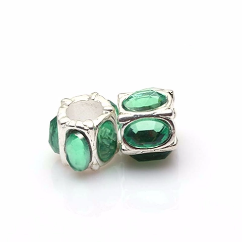 DIY Schmuckherstellung Bunte Glasperlen Herz Charms Mit Legierung Basis Eingelegte Strass Großlochperlen Für Armband Halskette Damen Mode Geschenk