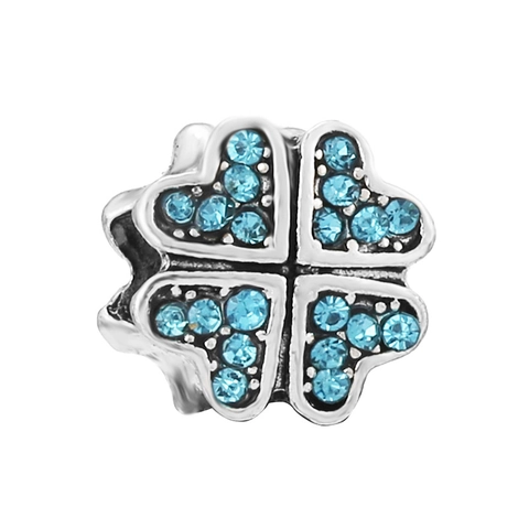 Alloy Rhinestone Butterfly Flower Heart Charms Beads For DIY Jewelry Making Bracelet Necklace Women Accessories