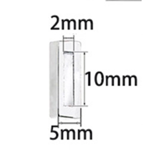 10mm Rectangular Alloy Stopper Clips For Mesh Bracelets DIY Jewelry Making Spacer Beads Rose Gold Silver Gold Findings