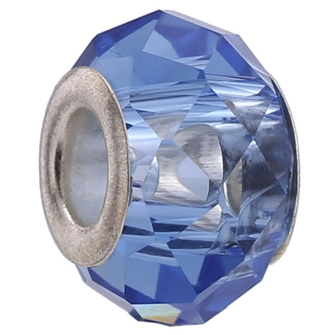 Faceted Lampwork Glass Beads With Core Large Hole Charms For DIY Bracelet Making Women Children Jewelry