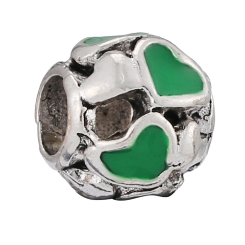 Christmas Alloy Enamel Beads Santa Claus Snowman Snowflake Pattern DIY Charm Pendant Bracelet Jewelry Making Accessories For Women Kids