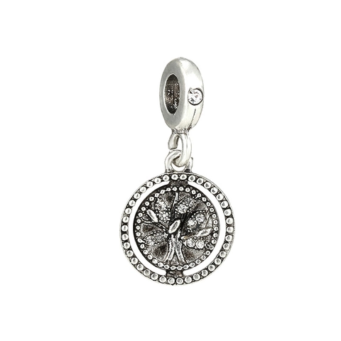 Vintage Alloy Rhinestone DIY Charms Pendants For Bracelets Tree Of Life Heart Crown Dangle Beads Jewelry Making Women Accessories