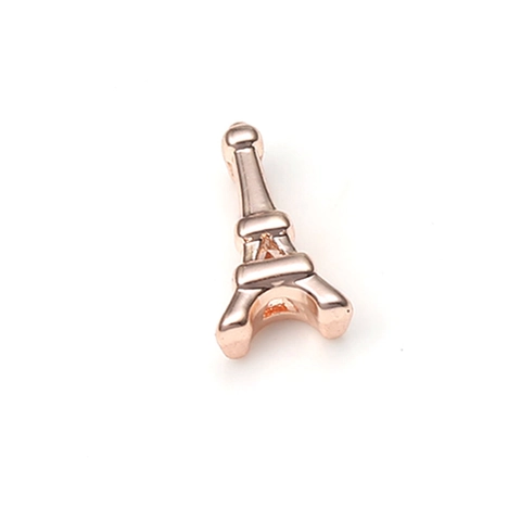 DIY Pendentif Tour Eiffel en Alliage Acier Inoxydable Plaqué Argent Accessoires de Bijoux pour Fabrication de Bracelets DIY