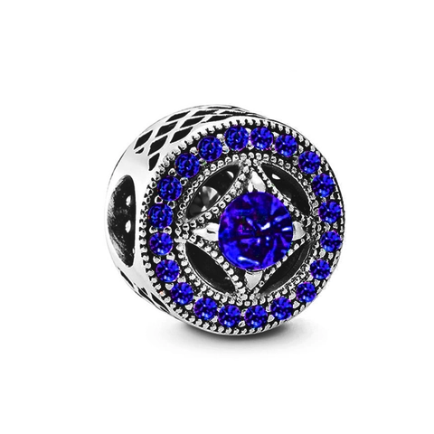 Alloy Eye Pattern Starry Sky Hollow Round Beads Drip Oil Charm With Rhinestone For DIY Bracelet Women Jewelry Making