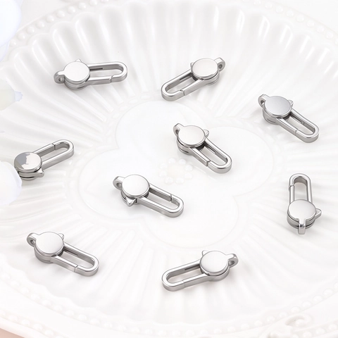 Polished 304 Stainless Steel Rectangular Lobster Clasp 20mm DIY Jewelry Accessories For Necklace Bracelet Making Connector Finding