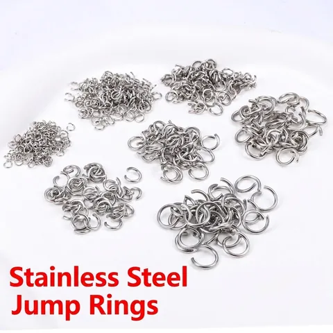 Polished Stainless Steel Open Jump Rings For Jewelry Making DIY Handcrafted Necklace Bracelet Connecting Rings Findings
