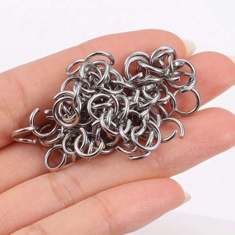 Polished Stainless Steel Open Jump Rings For Jewelry Making DIY Handcrafted Necklace Bracelet Connecting Rings Findings