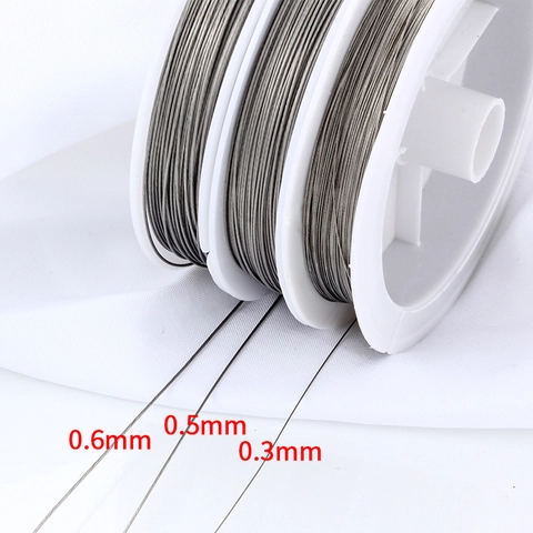 Stainless Steel Beading Wire For DIY Jewelry Making Silver Tiger Tail Thread For Necklace Bracelet Handmade Material