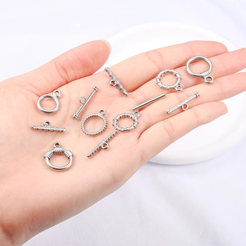 Integrated Seamless Stainless Steel OT Toggle Clasp DIY Jewelry Connector For Necklace Bracelet Making Fashion Findings