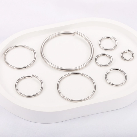 High Shine Stainless Steel Open Jump Rings For Jewelry Making DIY Metal Connection Circles For Necklace Bracelet Accessory