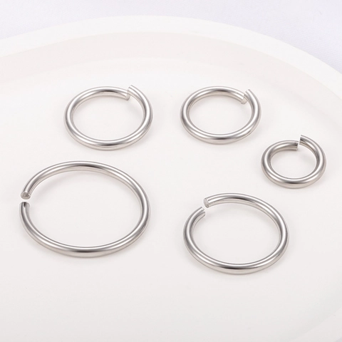 High Shine Stainless Steel Open Jump Rings For Jewelry Making DIY Metal Connection Circles For Necklace Bracelet Accessory
