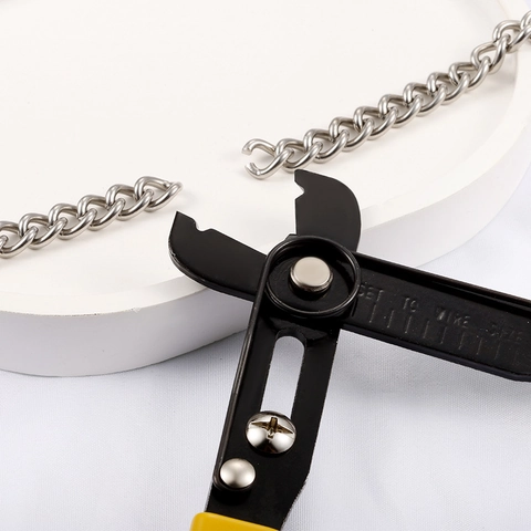 Alicates Profesionales Manuales De Apertura De Cadenas De Metal Para Fabricación De Joyas DIY Artesanías Con Mango Antideslizante Amarillo Revestimiento Negro