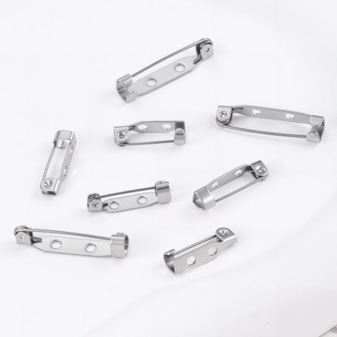 Basi per Spille in Acciaio Inossidabile Supporti per Spille da Balia DIY Componenti per Gioielli Accessori per Distintivi