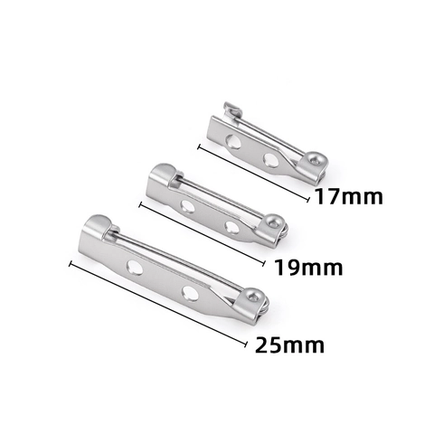 Basi per Spille in Acciaio Inossidabile Supporti per Spille da Balia DIY Componenti per Gioielli Accessori per Distintivi