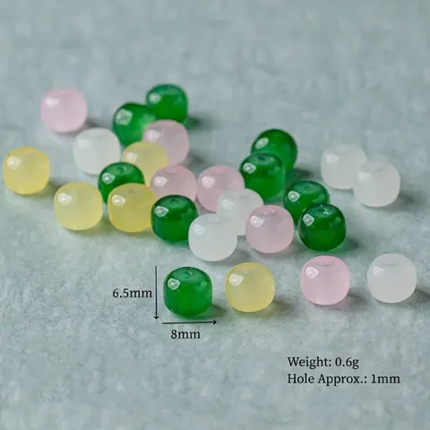 Neuer Chinesischer Stil Imitat Jade Glas Lose Perlen Für DIY Schmuckherstellung Armband Halskette Handgemachte Abakus Perlen