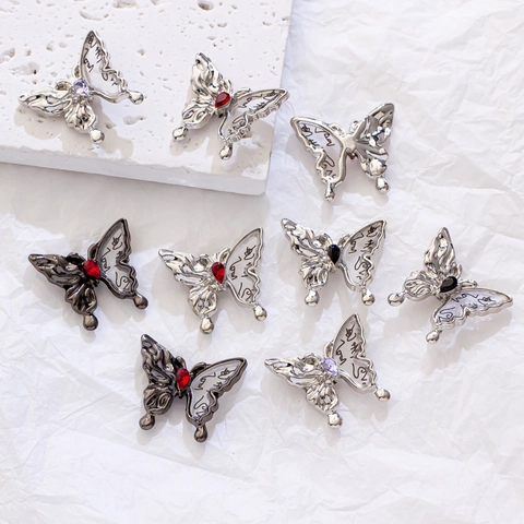 Legierung Schmetterling Perlen Mit Strass Für DIY Schmuckherstellung Handgefertigte Armband Halskette Zubehör Perlen