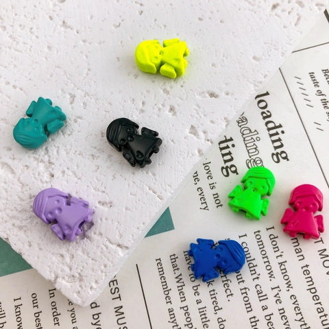 Painted Alloy Cartoon Girl Beads Little Angel Spacer Beads For DIY Bracelet Necklace Making Jewelry Findings Craft Accessories