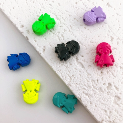 Painted Alloy Cartoon Girl Beads Little Angel Spacer Beads For DIY Bracelet Necklace Making Jewelry Findings Craft Accessories