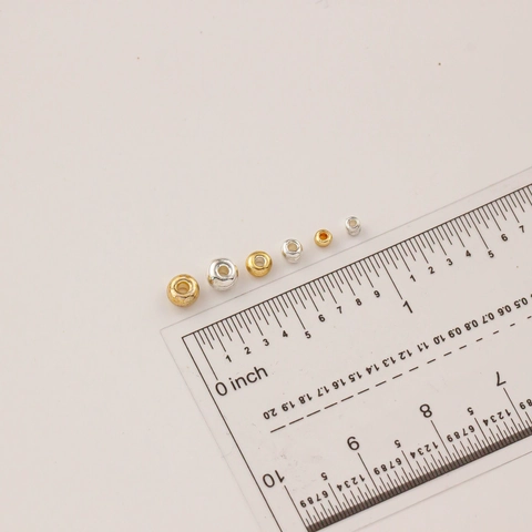Metallic Electroplated Glass Seed Beads Round Spacer Beads For DIY Bracelet Necklace Jewelry Making Gold Silver Mixed