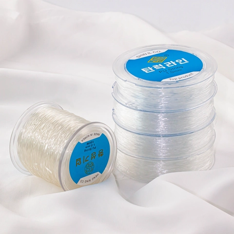 Transparent Polyurethane Elastic Cord For Jewelry Making DIY Crystal Beading String Durable Bracelet Thread For Handcrafted Craft Accessories