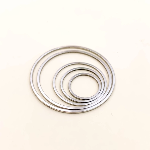Minimalist Stainless Steel Round Circle Pendant For DIY Jewelry Making Geometric Polished Silver Accessories For Women
