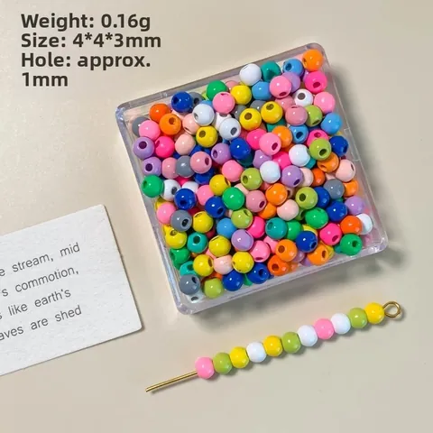 Kleurrijke Legering Gelakte Ronde Losse Kralen Effen Kleur Bolvormige Tussenkralen Voor DIY Sieraden Maken Armband Accessoires