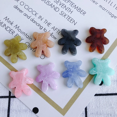DIY Beer Hars Bedeltjes Met Baby Letter Voor Sieraden Maken Telefoonhoesje Decor Handgemaakte Ambachtelijke Accessoire Multicolor