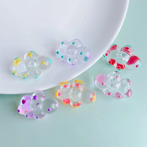 DIY Jewelry Making Accessories Acrylic Resin Hand Painted Cartoon Cloud Pendants For Handmade Necklace Bracelet Jewelry Charms